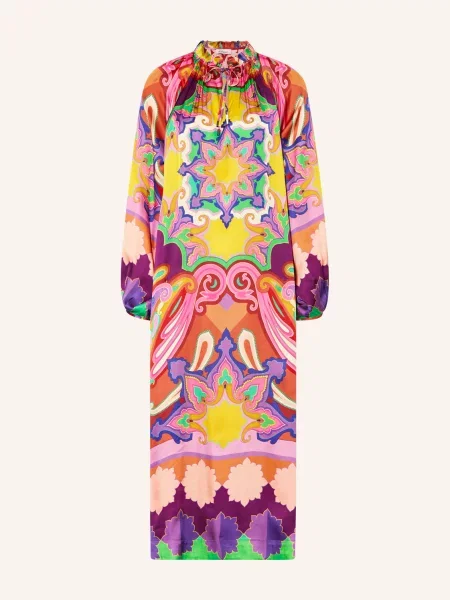 Grace Sukienka Satynowa violett brązowa