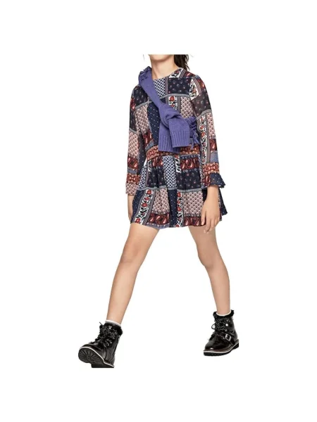 Rochie din denim copii Pepe Jeans