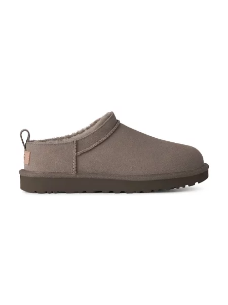 UGG papuci de casă pentru femei din piele întoarsă W Classic Micro maro