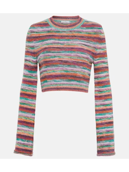 Top Chloé de lână cu dungi