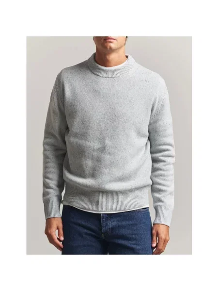 Sweter Sunflower wełniany niebieski