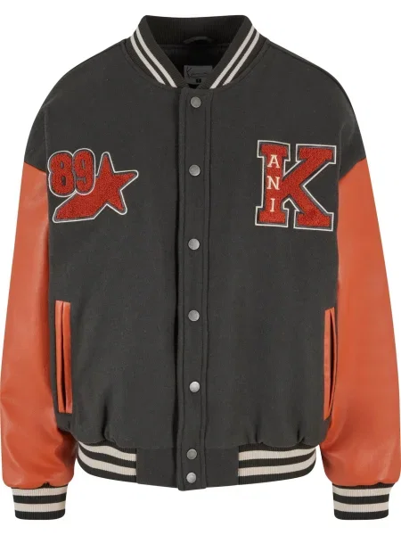 Karl Kani Geacă de primăvară-toamnă portocaliu / negru alb