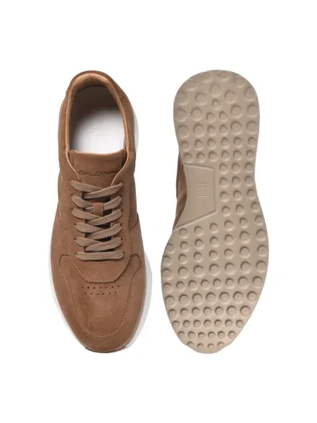Sneakersy Baldinini zamszowe brązowe