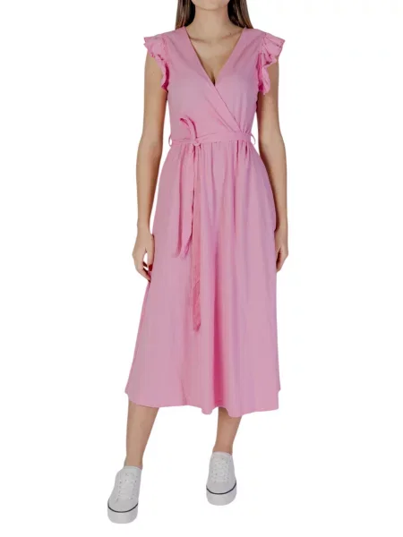 Rochie maxi B.young fără mâneci roz