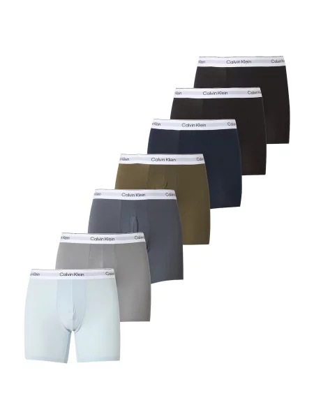Calvin Klein Underwear Boxeri bleumarin / albastru pastel / gri deschis / gri închis / oliv negru
