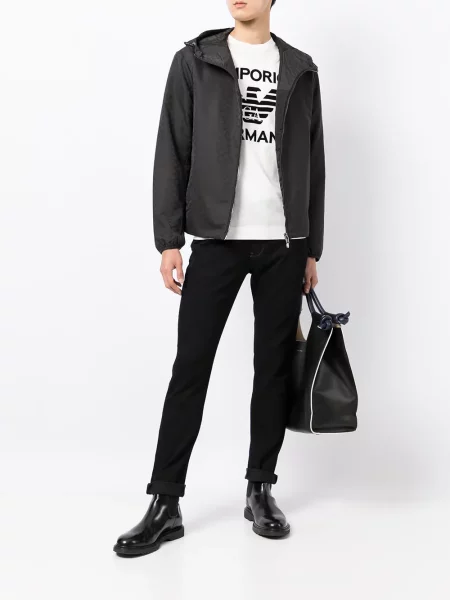 Kurtka Emporio Armani z kapturem czarna
