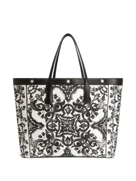 Torba Dolce And Gabbana z nadrukiem biała