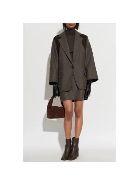 Marynarka Max Mara wełniana szara
