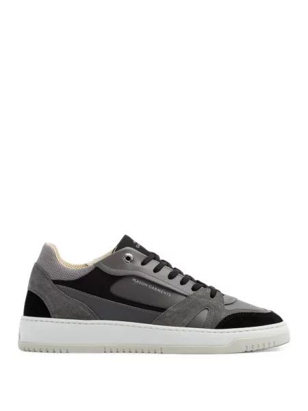 Sneakerși Mason Garments din piele gri