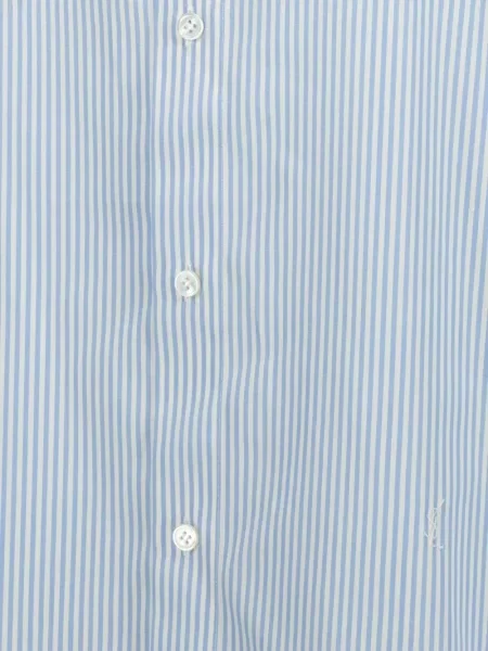 Koszula Saint Laurent w paski niebieska