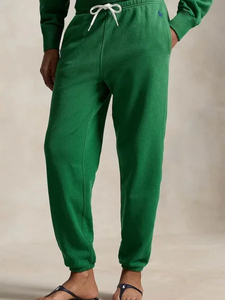 Polo Ralph Lauren spodnie dresowe z bawełną zielone
