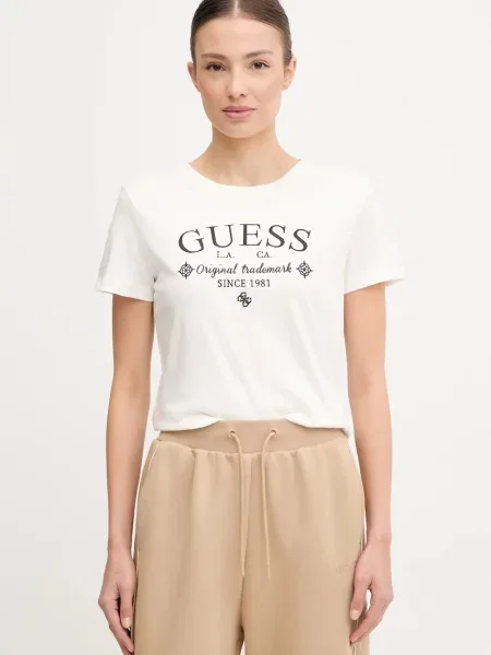 Тениска Guess бежово