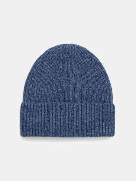 Шерстяная шапка Answear.lab фиолетовая