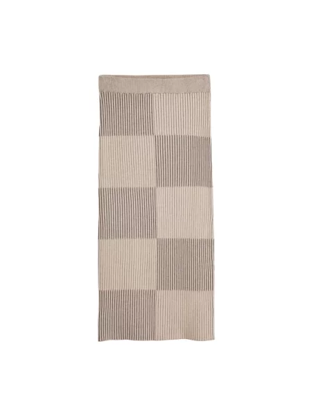 Spódnica Desigual w kratkę beżowa