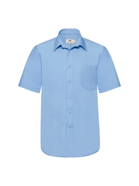 Poplínová košile Fruit Of The Loom modrá