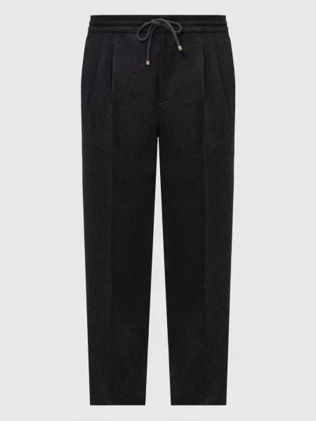Шерстяные брюки Brunello Cucinelli серые