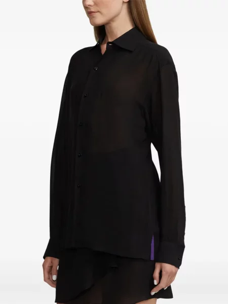 Cămașă Ralph Lauren Collection lungă negru