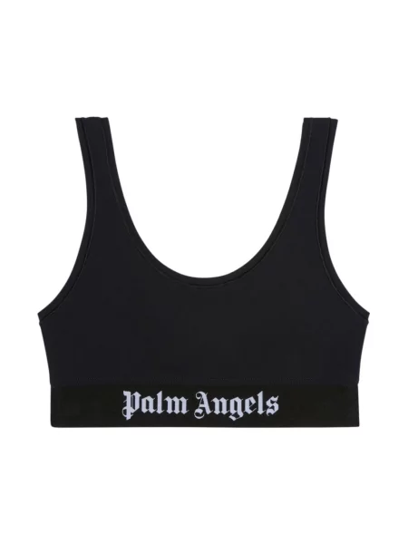 Top sportowy Palm Angels z nadrukiem czarny