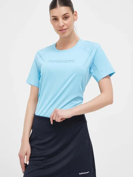 Mammut sportos póló Selun FL Logo zöld