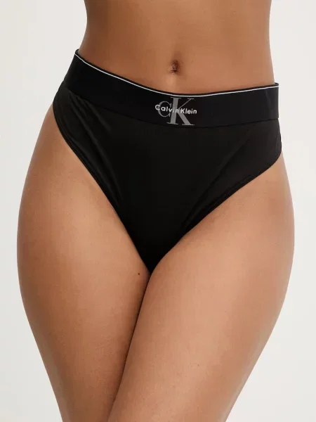 Calvin Klein Underwear tangá dámske čierna