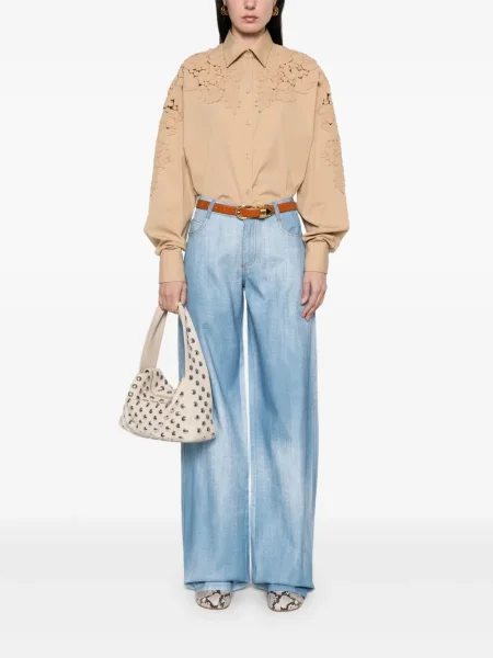 Pantaloni Ermanno Scervino cu imagine albastru