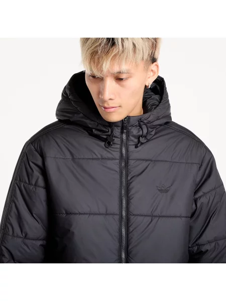 Długa parka Adidas z kapturem czarna