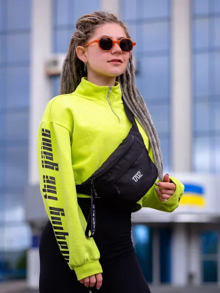 Кожаная сумка Without черная