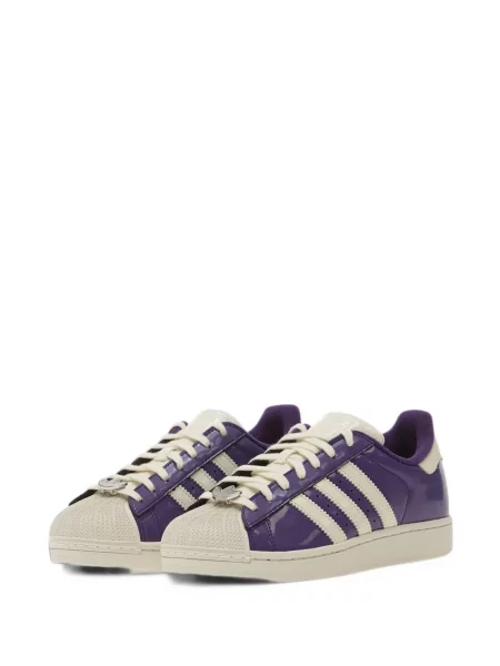 Sneakerși Adidas Superstar cu imagine cu model floral roșu