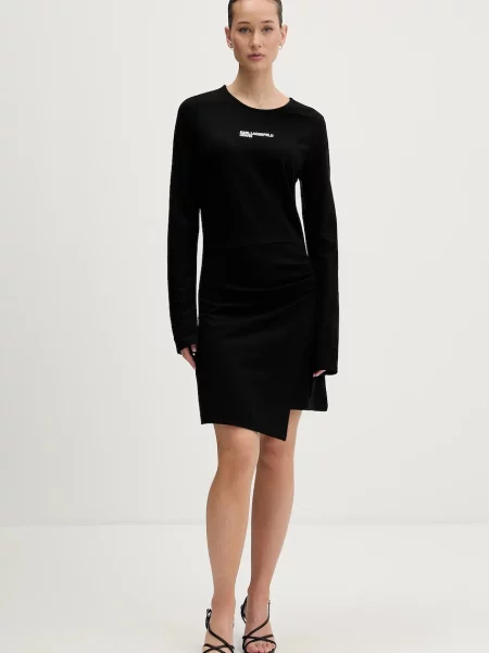 KARL LAGERFELD JEANS Rochie Milano negru alb