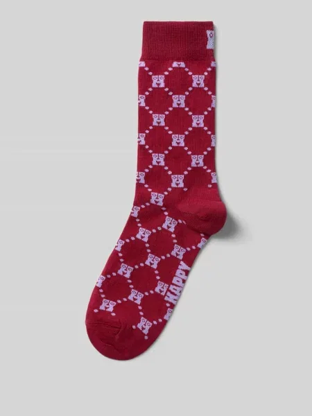 Skarpetki z mieszanki bawełny Model Monogram' Happy Socks