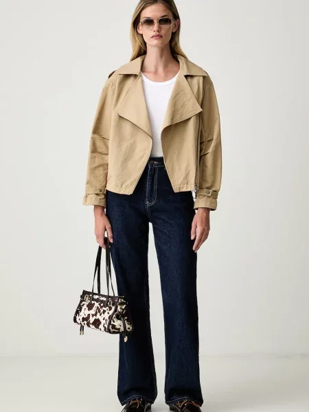 DKNY jachetă scurtă pentru femei cu bej