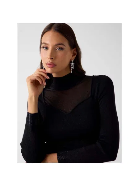 Stras tricou Guess negru