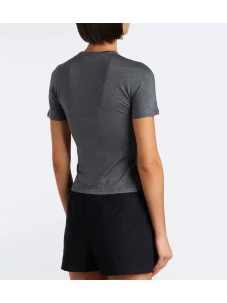 Tricou Gucci de mătase gri