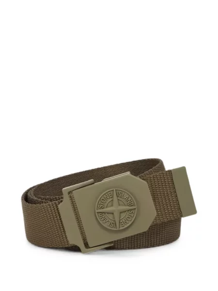 Curea Stone Island cu strasuri verde