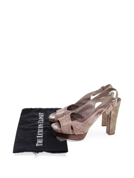 Sandale Sergio Rossi cu vârf deschis slingback