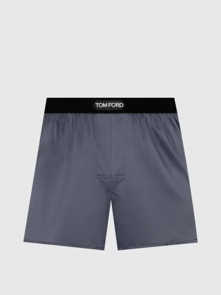 Шелковые боксеры Tom Ford серые