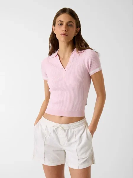 Klasszikus szvetter Guess Jeans rózsaszín