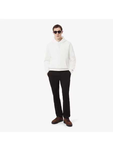 Lacoste Bluza Z Kapturem Z Tłoczonym Logo biały