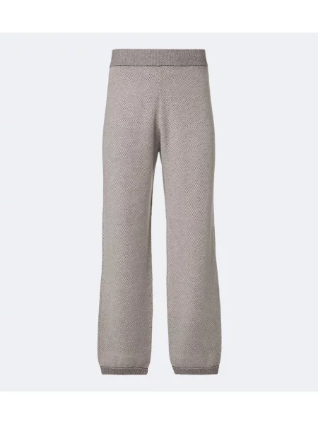 Pantaloni Arch4 din cașmir bej