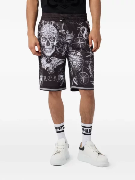 Pantaloni scurți Philipp Plein negru