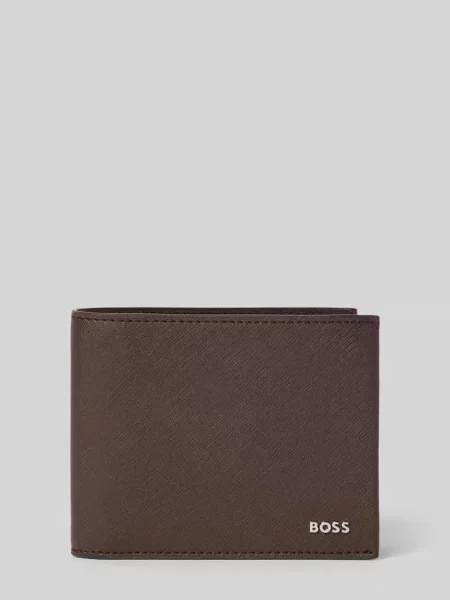 Portfel z mieszanka skóry model Northon_Trifold' Boss