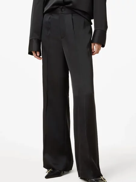 Широкие брюки Allsaints черные