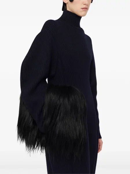 Чанта тип портмоне Jil Sander черно
