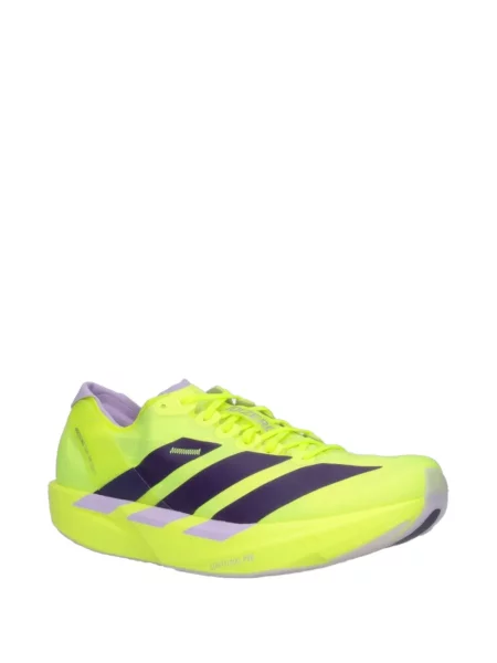 Sneakerși Adidas Adizero din piele cu dungi cu autograf galben