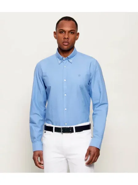 BOSS BLACK Cămașă albastru