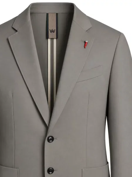 Costum Mulish cu rever gri