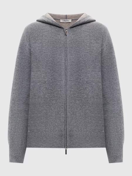 Спортивна куртка SMMQUIETE з вовни і кашеміру Max Mara сіра