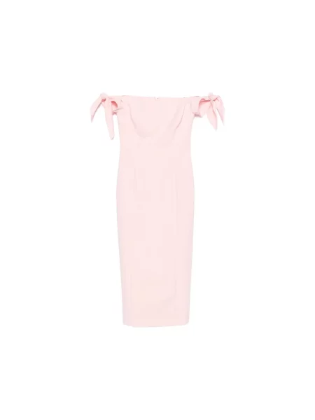 Sukienka maxi Carolina Herrera różowa