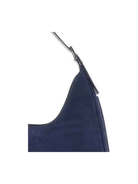 Torebka hobo Michael Kors z nubuku niebieska