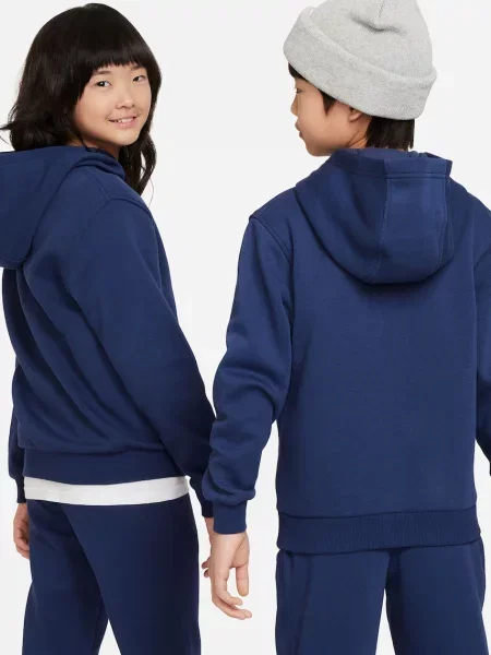 Nike кофта з капюшоном дитяча з бавовною Sportswear Club Fleece